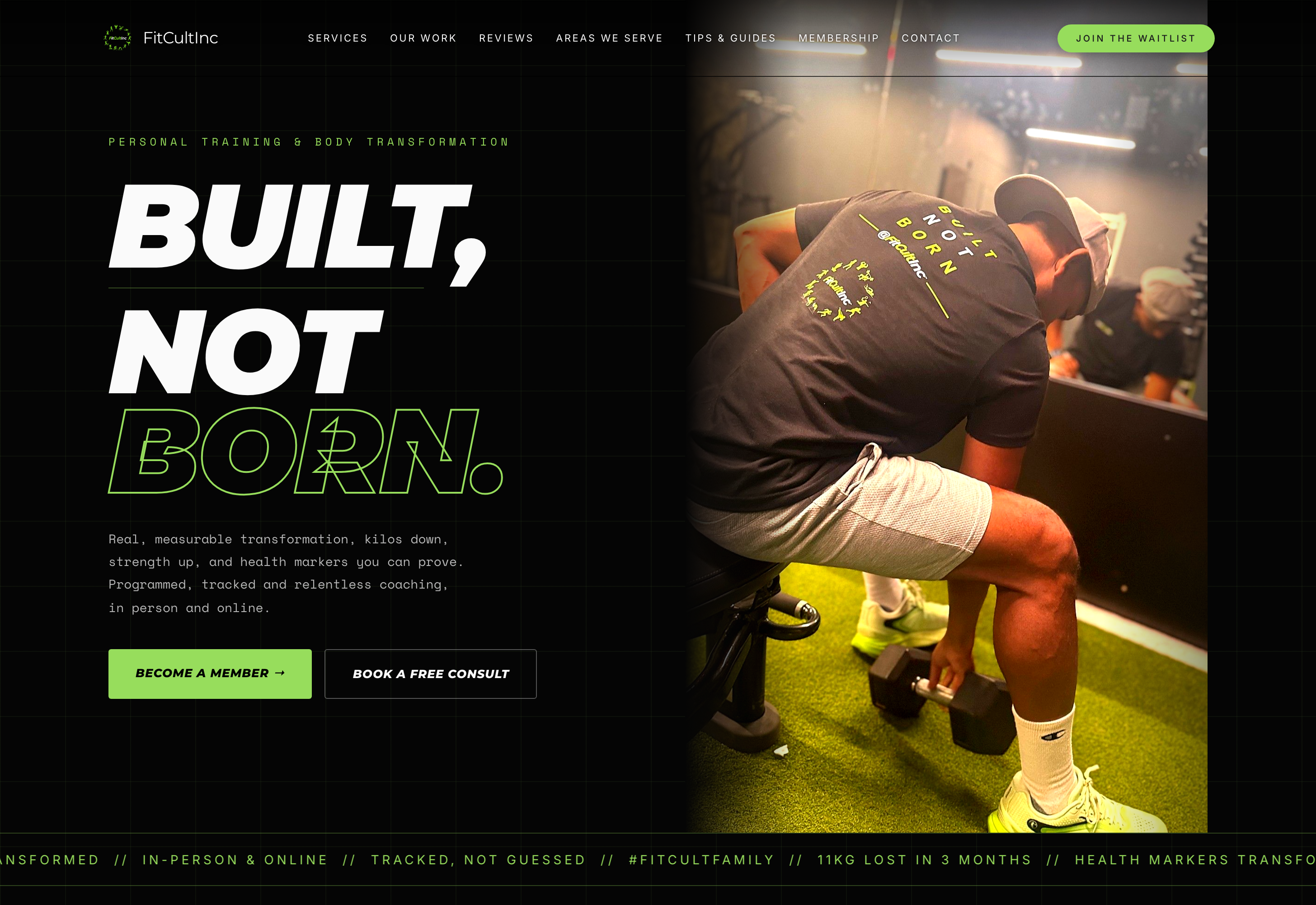 FitCultInc, a website by Foundry & Folio