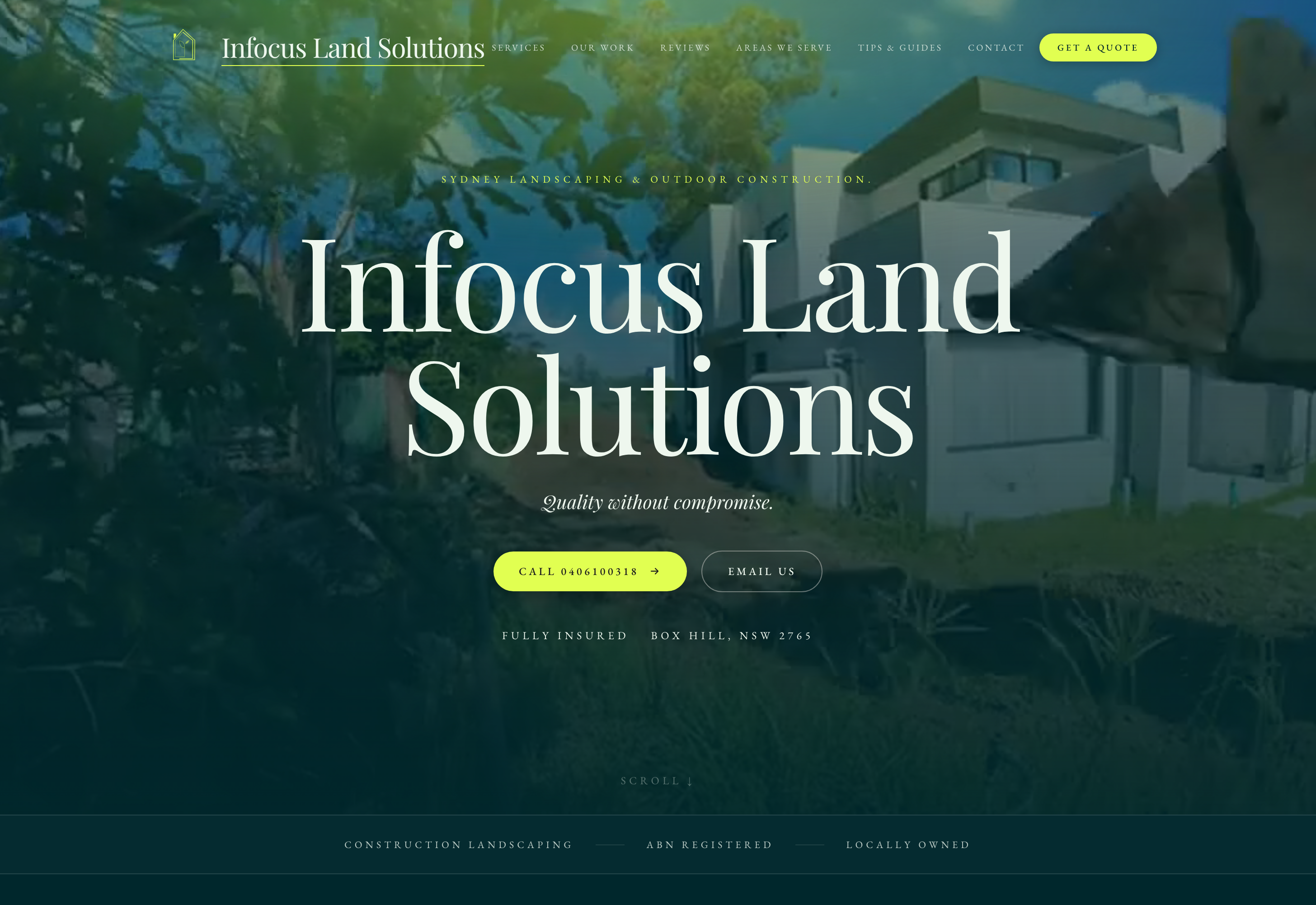 Infocus, a website by Foundry & Folio